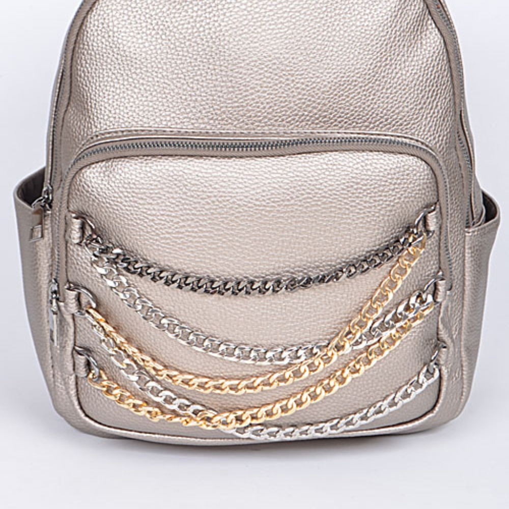 Vegan Leather Mid size backpack 3am forever
